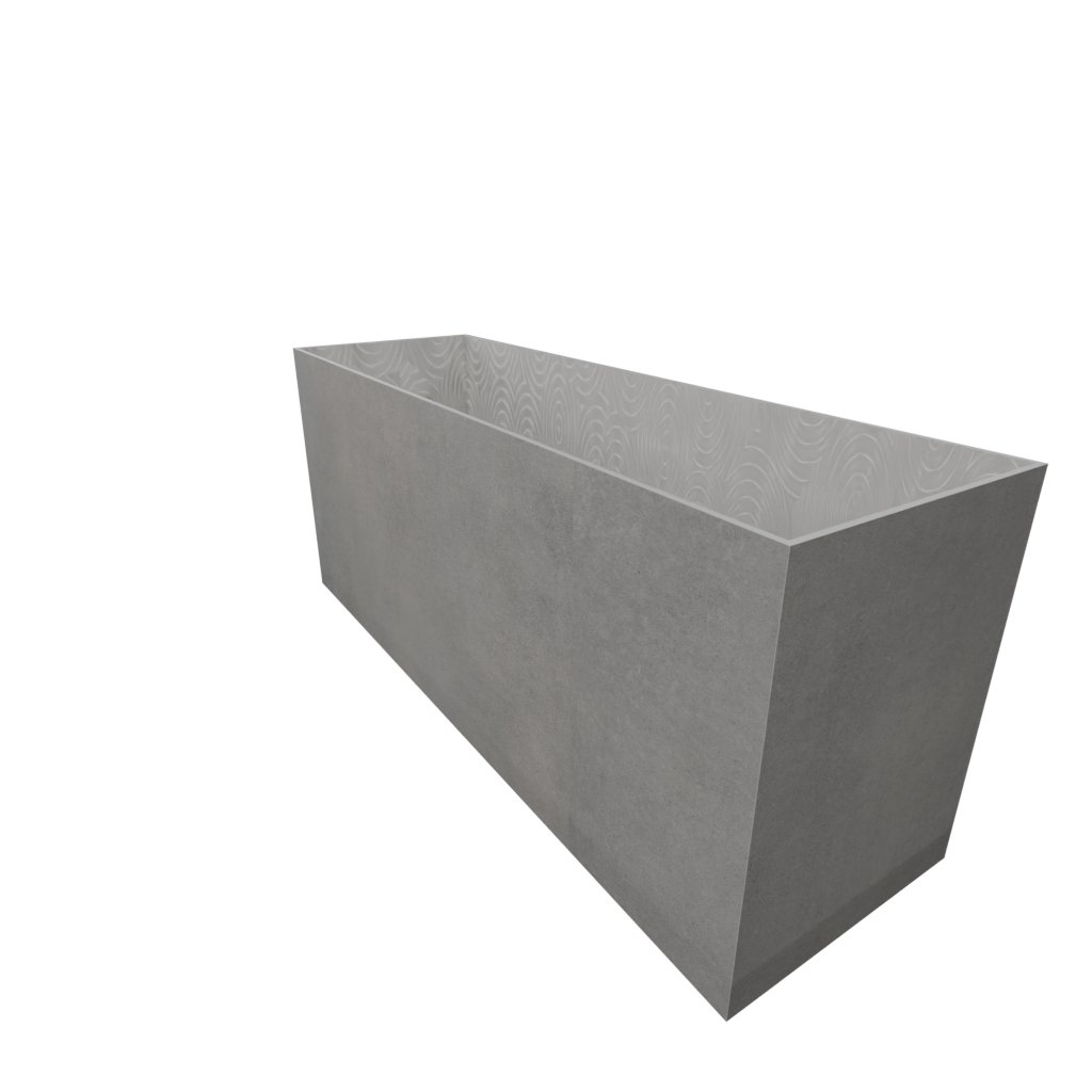 Donica Donica Cemento Grafite — na ger 45° — Cemento Grafite